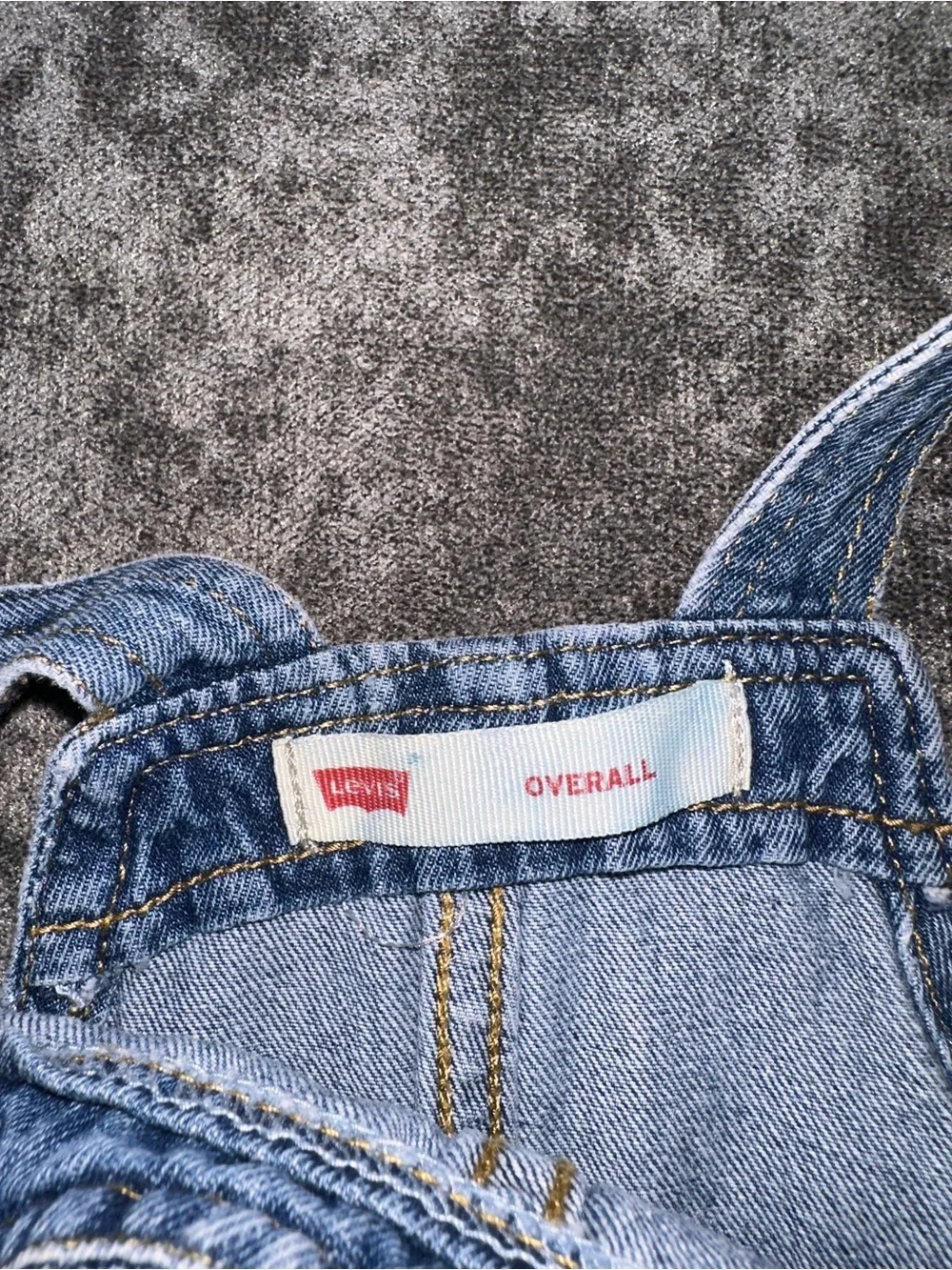 Levi's Kids Light Blue Denim Overalls with Front Pocket